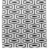 Modernes geometrisches Muster Mitte des Jahrhunder Duschvorhang (Vorderseite)