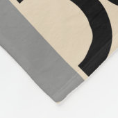 Modernes geometrisches Muster Mitte des Jahrhunder Fleecedecke (Ecke)