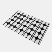 Modernes geometrisches Muster Mitte des Jahrhunder Fußmatte (Schrägansicht)