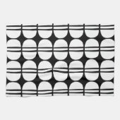 Modernes geometrisches Muster Mitte des Jahrhunder Geschirrtuch (Horizontal)