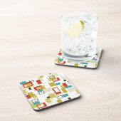 Modernes geometrisches Muster Mitte des Jahrhunder Getränkeuntersetzer (Rechte Seite)