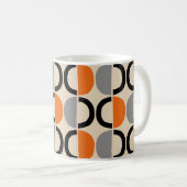 Modernes geometrisches Muster Mitte des Jahrhunder Kaffeetasse (VorderseiteRechts)