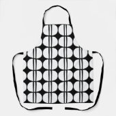Modernes geometrisches Muster Mitte des Jahrhunder Schürze (Vorderseite)