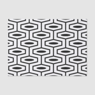 Modernes geometrisches Muster Mitte des Jahrhunder Seidenpapier