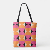 Modernes geometrisches Muster Mitte des Jahrhunder Tasche (Rückseite)