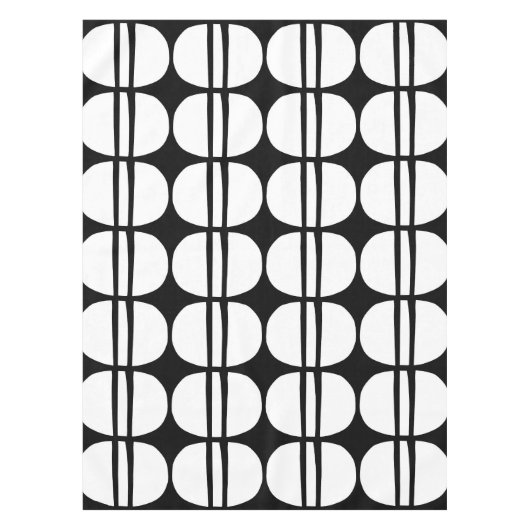 Modernes geometrisches Muster Mitte des Jahrhunder Tischdecke (Vorderseite)