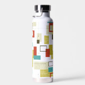 Modernes geometrisches Muster Mitte des Jahrhunder Trinkflasche (Rechts)
