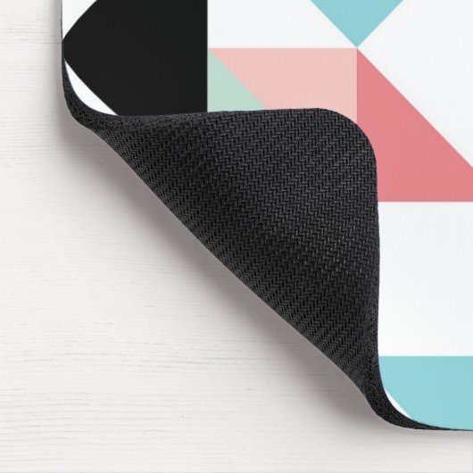 Modernes geometrisches Muster Mousepad (Ecke)