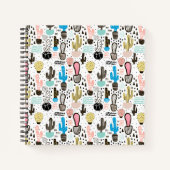 Modernes geometrisches Muster Notizbuch (Vorderseite)