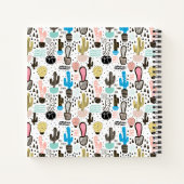 Modernes geometrisches Muster Notizbuch (Rückseite)