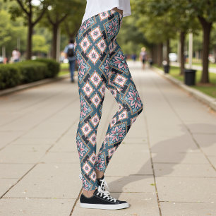 Modernes geometrisches Muster ohne Naht Leggings