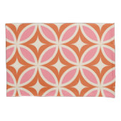 Modernes geometrisches Muster rosa orange Kissenbezug (Vorderseite)