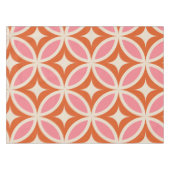 Modernes geometrisches Muster rosa orange Tischdecke (Vorderseite (Horizontal))