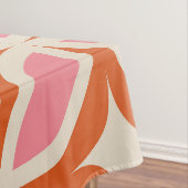 Modernes geometrisches Muster rosa orange Tischdecke (Beispiel)