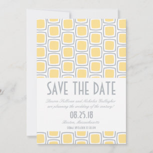 Modernes geometrisches Muster Save the Date