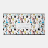 Modernes geometrisches Muster Schreibtischunterlage (Tastatur & Maus)