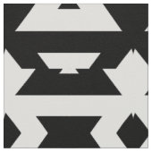Modernes geometrisches Muster Schwarz/Weiß Op Art Stoff (Nahaufnahme)