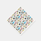 Modernes geometrisches Muster Serviette (Ecke)