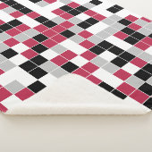 Modernes geometrisches Muster Sherpadecke (3/4)