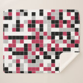 Modernes geometrisches Muster Sherpadecke (Vorderseite (Horizontal))