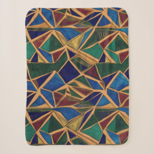 Modernes geometrisches Muster Sherpadecke