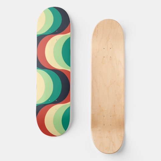 Modernes geometrisches Muster Skateboard (Vorderseite)