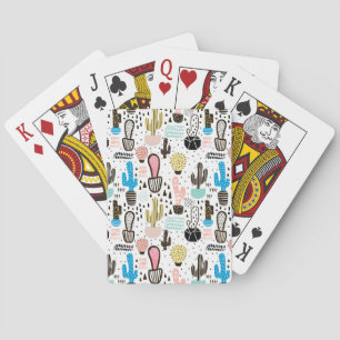 Modernes geometrisches Muster Spielkarten