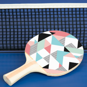 Modernes geometrisches Muster Tischtennis Schläger