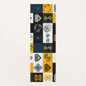 Modernes geometrisches Muster, trendgelb Yogamatte (Vorderseite)