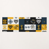 Modernes geometrisches Muster, trendgelb Yogamatte (Vorderseite (Horizontal))