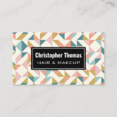 Modernes geometrisches Muster Visitenkarte (Vorderseite)