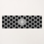 Modernes geometrisches Muster Yogamatte (Rückseite (Horizontal))