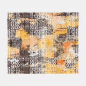 Modernes geometrisches, nahtloses Muster Fleecedecke (Vorderseite (Horizontal))