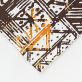 Modernes geometrisches, nahtloses Muster Fleecedecke (Ecke)