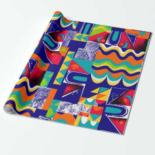 Modernes geometrisches nahtloses Muster Geschenkpapier