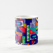 Modernes geometrisches nahtloses Muster Kaffeetasse (Mittel)