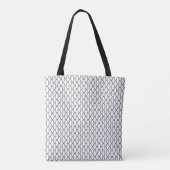 Modernes geometrisches nahtloses Muster Tasche (Rückseite)