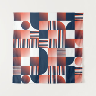 Modernes geometrisches nahtloses Muster Wandteppich