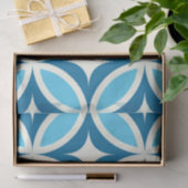 Modernes geometrisches Navy Blue aus dem Mittelalt Seidenpapier (Geschenk)