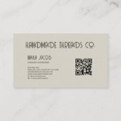 Modernes geometrisches neutrales Erddesign Visitenkarte (Rückseite)