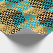 Modernes geometrisches Octagon-Muster Geschenkpapier (Ecke)