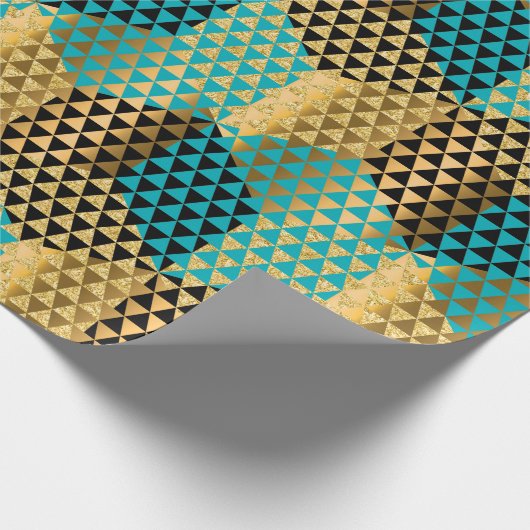 Modernes geometrisches Octagon-Muster Geschenkpapier (Ecke)