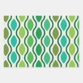 Modernes geometrisches Ogemuster des mittleren Jah Geschenkpapier Set (Vorderseite 3)