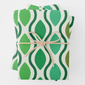 Modernes geometrisches Ogemuster des mittleren Jah Geschenkpapier Set (Beispiel)