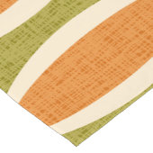 Modernes geometrisches Oval-Muster Mitte des Jahrh Kurzer Tischläufer (Ecke)