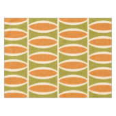 Modernes geometrisches Oval-Muster Mitte des Jahrh Tischdecke (Vorderseite (Horizontal))