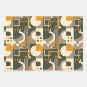 Modernes geometrisches Papier für Retro Earth Tone (Vorderseite 3)