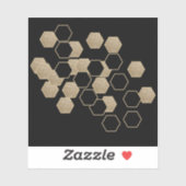 modernes geometrisches Party aus Hexagon Aufkleber (Blatt)