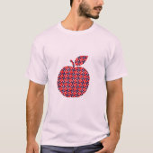 Modernes geometrisches Quarterkreismuster T-Shirt (Vorderseite)