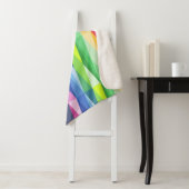Modernes geometrisches Regenbogenmuster Sherpadecke (Beispiel)